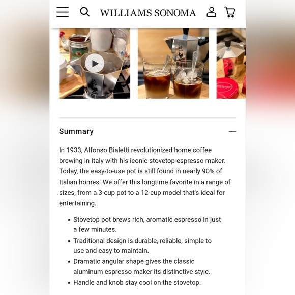 Bialetti Stovetop Espresso Maker 18 cup - Picture 6 of 9